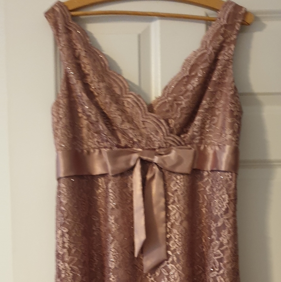 💚💎3/$30 Formal dusky pink with sparkles dress - Picture 4 of 8
